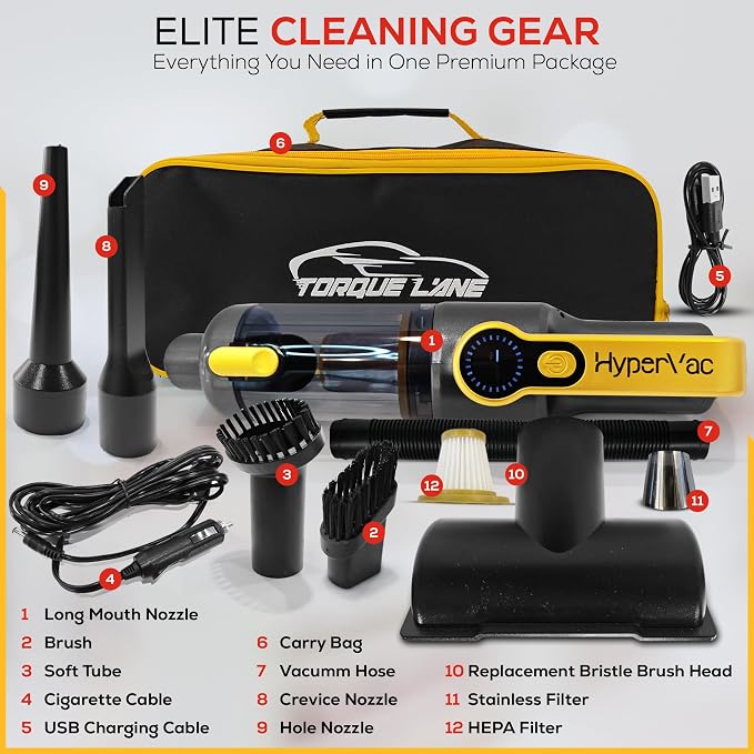 Car Vaccum Cleaner - 2 in 1 Handheld dustbuster - Image 2