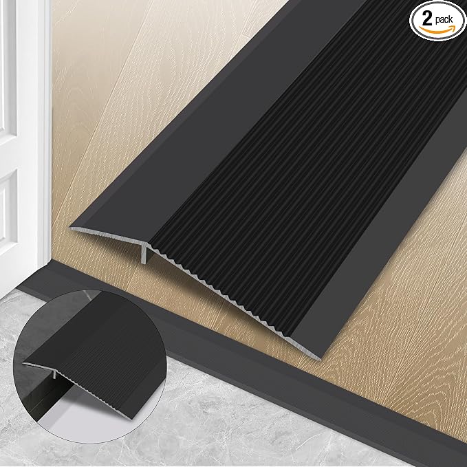 Gaahing Aluminum Floor Transition Threshold Strip, Bridge The Height Gap by Getallthemoldingtrimsyoulike