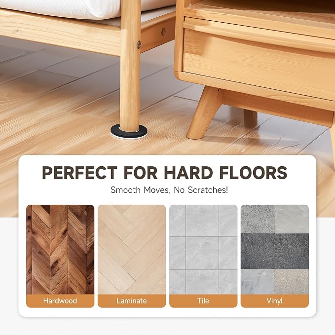 CO-Z 16pcs Felt Furniture Sliders - Image 3