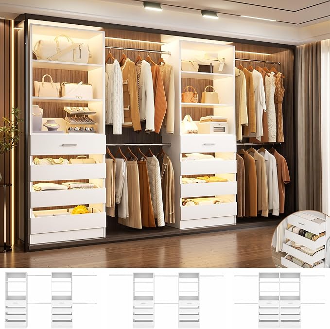 Aheaplus Closet System, 6-15Ft Closet Organizer by Aheaplus