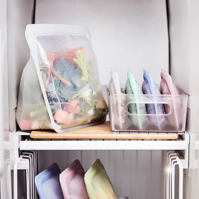Stasher Premium Silicone Reusable Food Storage Stand-Up Mega Bag, Sea Urchin - Image 3