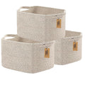 COMFY-HOMI 3PACK Cotton Rope Woven Basket by COMFY-HOMI