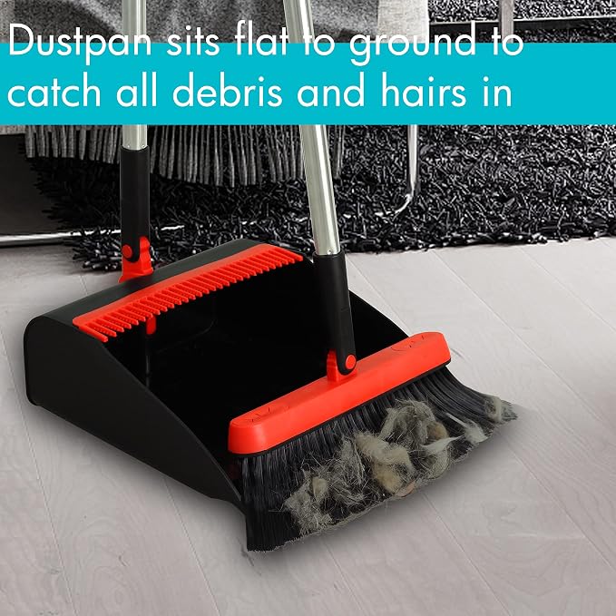 PHYEX 2-Pack Broom and Dustpan Combo Set, - Image 7