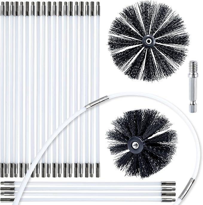 HOKLNUSE Dryer Vent Cleaner Kit Chimney Sweep Cleaning Tools Pellet Stove by HOKLNUSE
