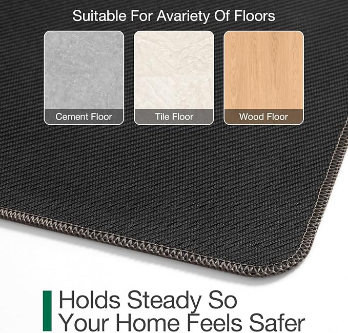 LUMI Large Indoor Door Mat, Easy Clean Low Profile Ultra Thin Entryway - Image 8