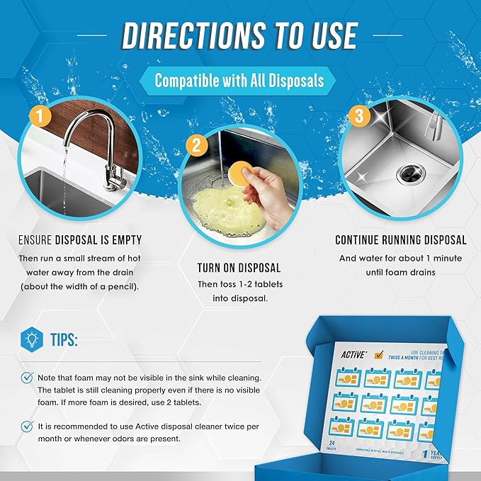 Garbage Disposal Cleaner Deodorizer Tablets - Image 4