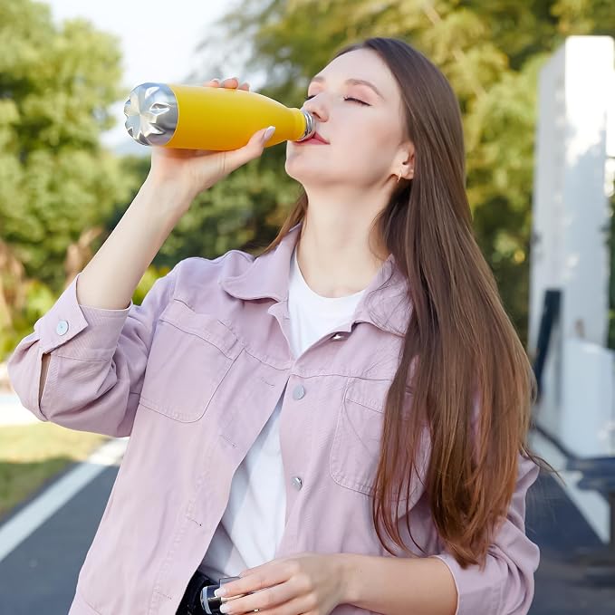 MEWAY 17oz Sport Water Bottle 4 Pack Vacuum Insulated Stainless Steel - Image 5