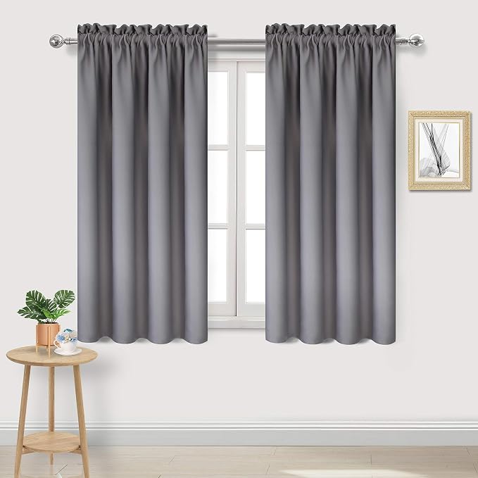 DWCN Blackout Curtains Thermal Insulated Energy Saving Bedroom and Kitchen by DWCN