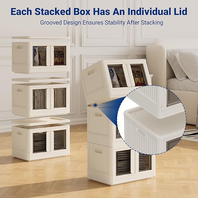 FLEXIMOUNTS 75 QT Stackable Storage Bins - Image 3