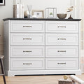 8 Drawer Dresser for Bedroom, Rustic Farmhouse Dresser by Thacuok