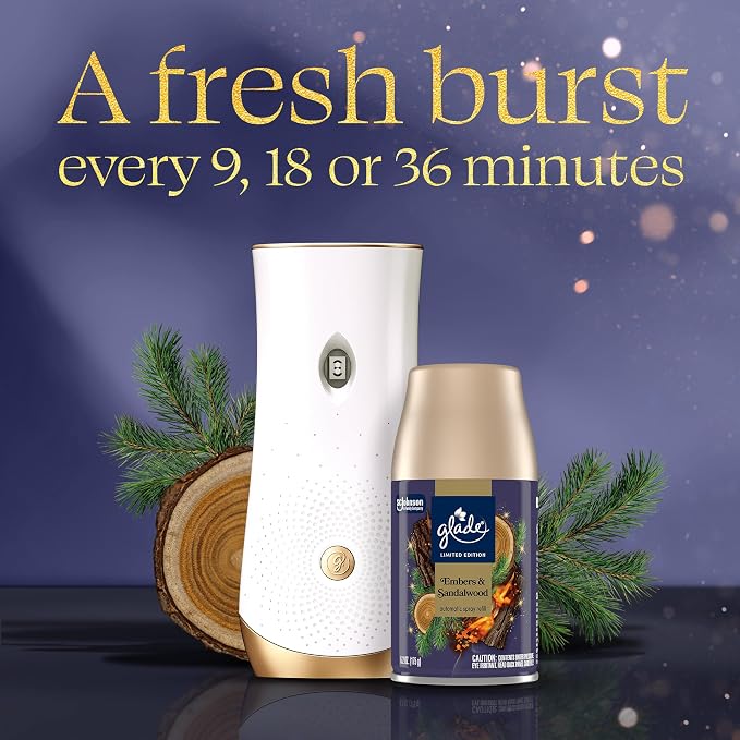 Glade Automatic Spray Refill, Embers & Sandalwood, Scented Air Freshener - Image 2