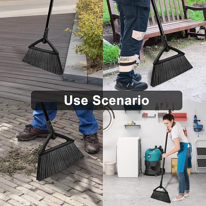 3PCS Heavy Duty Angle Broom, Long Pole Brooms - Image 6