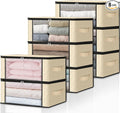 HomeHacks Storage 8-Pack Clothes Organizer Storage Bags Foldable Storage Box by HomeHacks