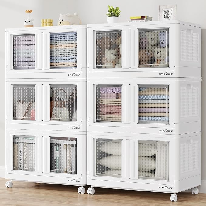 BROVIEW 120Gal Stackable Storage Bins by BROVIEW-EnjoytheArtofLife