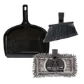 SWOPT Angled Broom Head + 12” Dust Mop Head + Plastic Dustpan – Multi-Surface by SWOPTCleaning