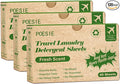 Poesie Travel Liquidless Laundry Detergent Sheets Portable Laundry Strips by Poesie