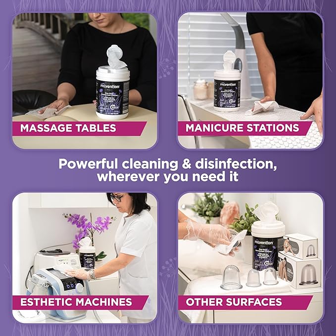 Prevention All Purpose Disinfectant Wipes – Canister of Cleaning Wipes - Image 3