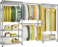 Ulif E1 Heavy Duty Closet Garment Rack, 6 Tiers Adjustable Metal Freestanding by Ulif
