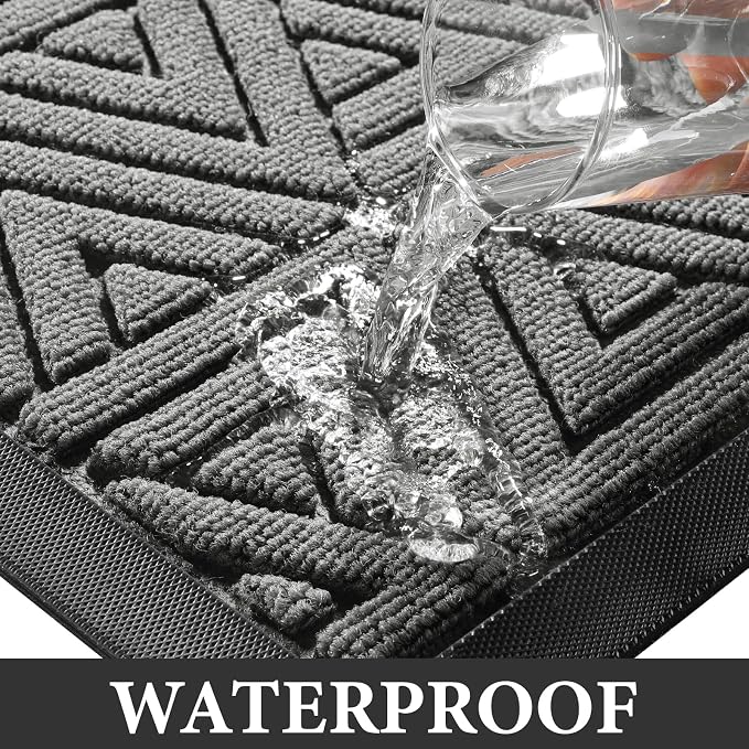 Yimobra Large Door Mat 36x24, All-Weather Waterproof Non-Slip Welcome Matt - Image 6