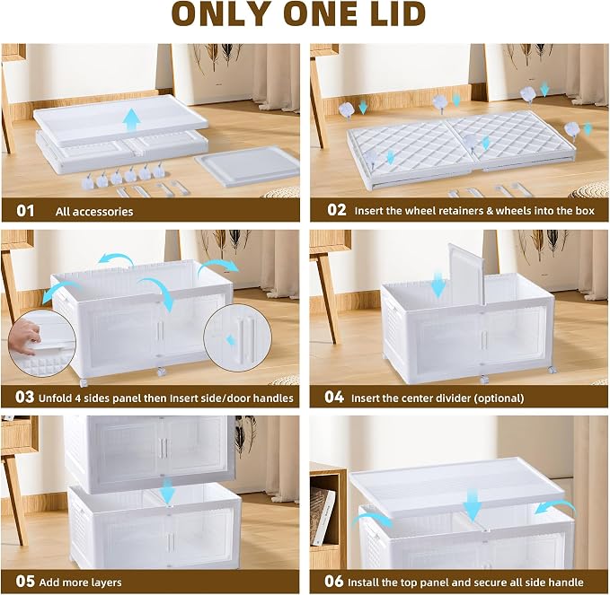 752QT/188Gal 4 Stackable Storage Bins - Image 5