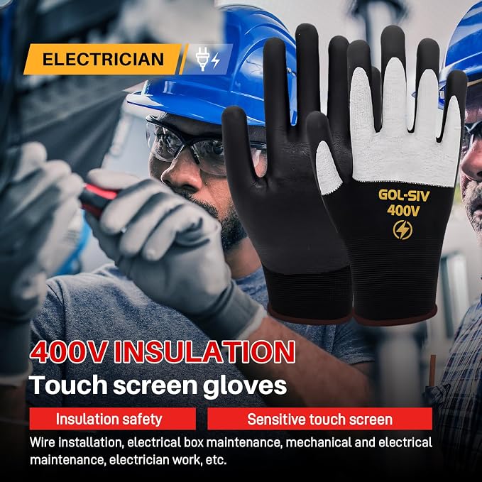 400V Electrical Gloves For Electrician XL - Image 2