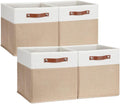 DULLEMELO Cube Storage Bins, Collapsible foldable Linen Canvas Closet Storage by DULLEMELO