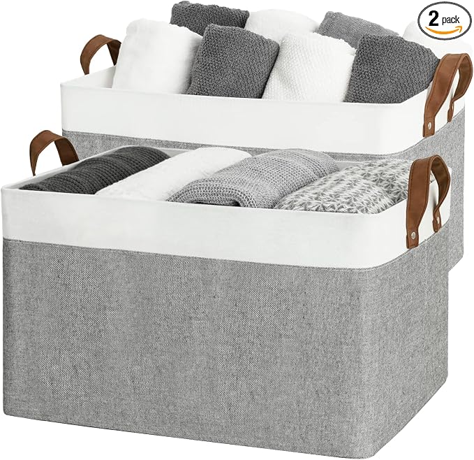 StorageWorks 45L Large Storage Bins by StorageWorks