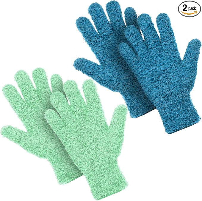 Patelai 2 Pairs Microfiber Gloves by Patelai