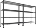 REIBII 55.5''W Storage Shelves 2500LBS Wire Shelving Rack by REIBII
