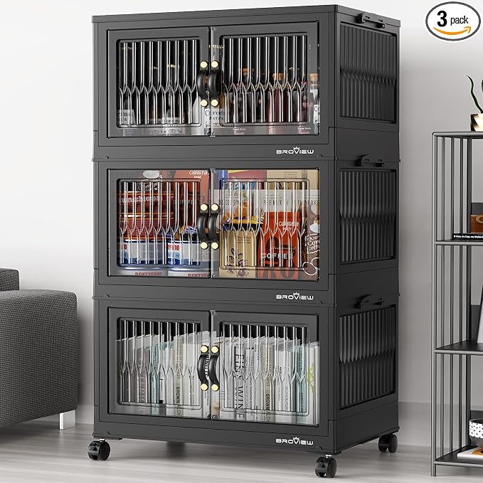 BROVIEW 240Qt Stackable Storage Bins by BROVIEW-EnjoytheArtofLife