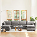 CHITA Oversized Modular Sectional Fabric Sofa Set, Extra Large U Shaped Couch by CHITALIVING