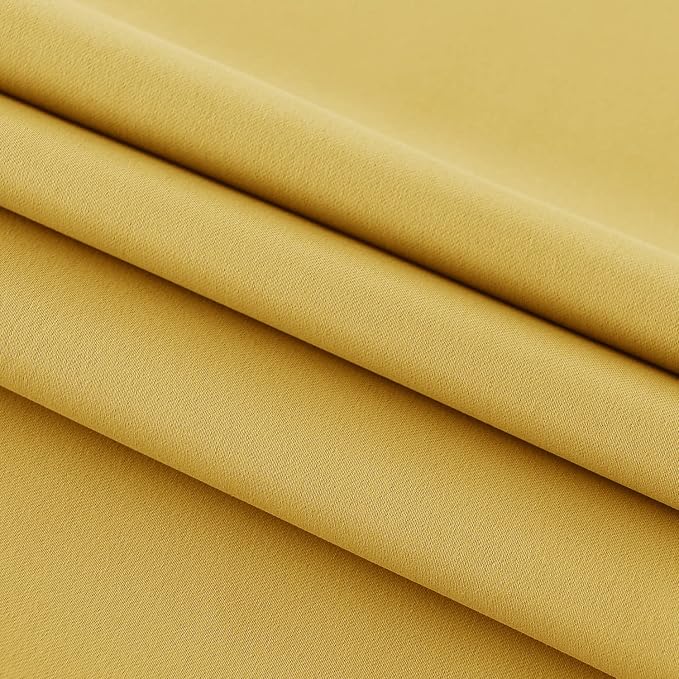 DWCN French Door Curtains – Rod Pocket Thermal Blackout Curtain - Image 5
