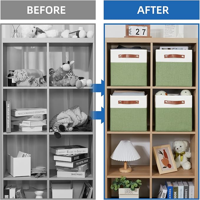 Temary Fabric Storage Bin 11x11 Cube Storage Bins - Image 5
