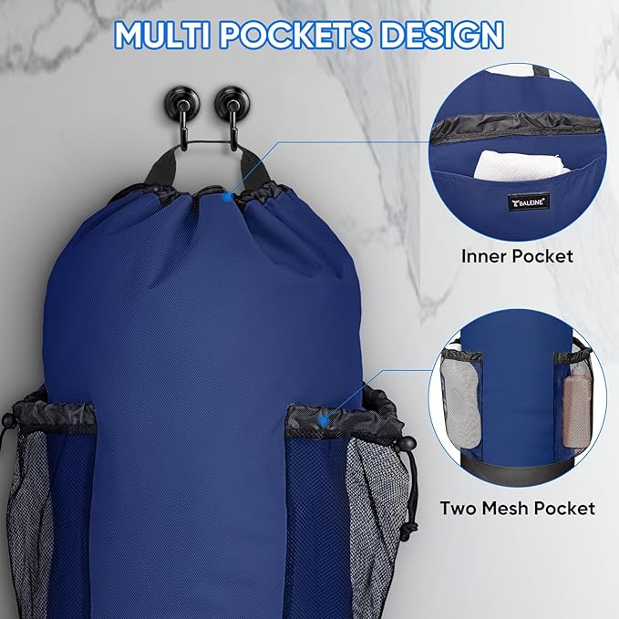 BALEINE 150L Laundry Bag Backpack, 900D Oxford Fabric Large Travel Laundry Bags - Image 3