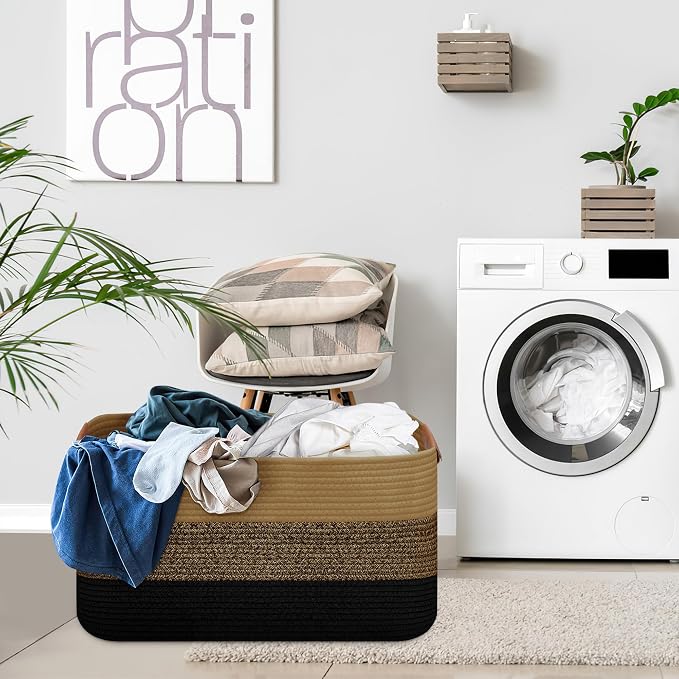 Large Collapsible Laundry Basket, Clothes Hamper - Image 7