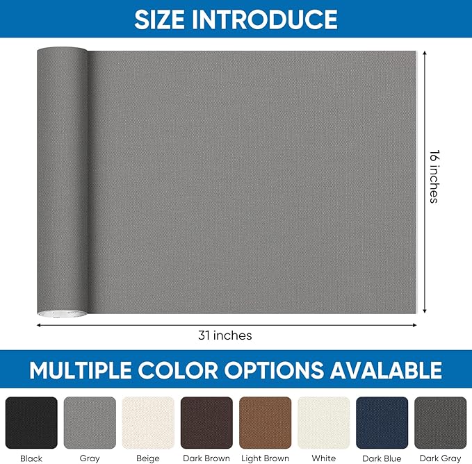 Oversized Canvas Patch 16 "x31, Self-Adhesive Waterproof Canvas Patch Set - Image 2