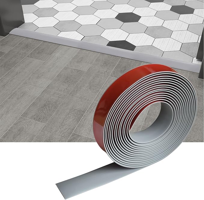 Floor/Door Flat Transition Strip & Self Adhesive Vinyl Edge Trim by HJHUAJ