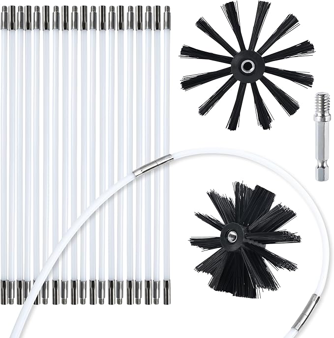 HOKLNUSE Dryer Vent Cleaner Kit Chimney Sweep Cleaning Tools Pellet Stove by HOKLNUSE