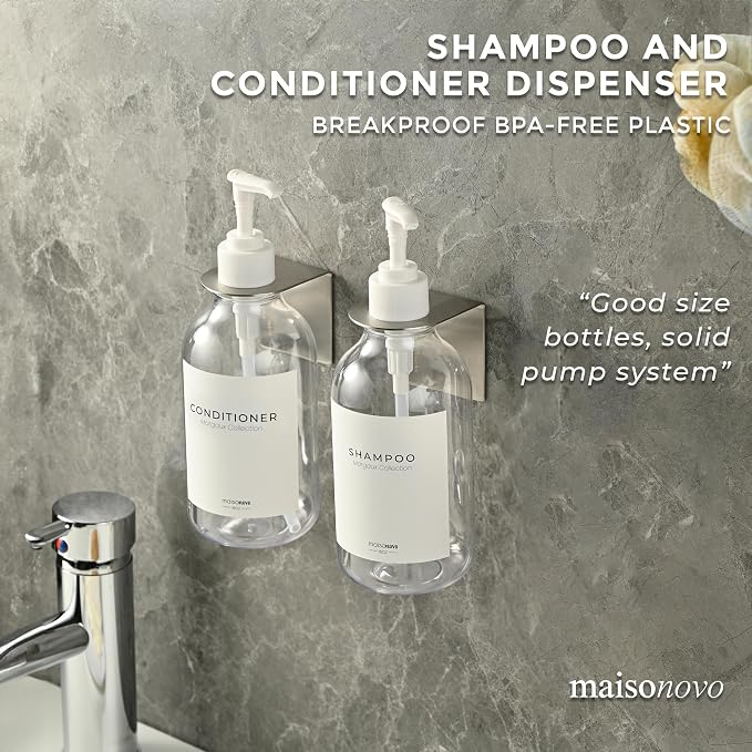 MaisoNovo Shampoo and Conditioner Dispenser - Image 3