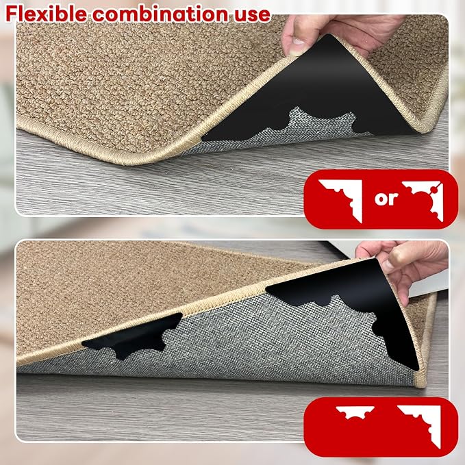 Rug Non Slip Grippers, Reusable Rug Tape Pads - Image 3