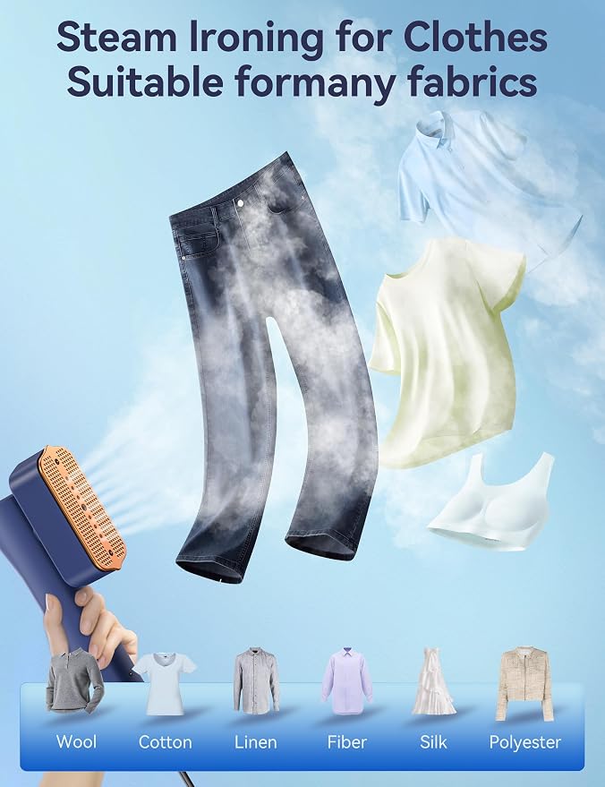 Steamer for Clothes Portable Handheld Garment Steamer, 15s Fast Heat-up - Image 5
