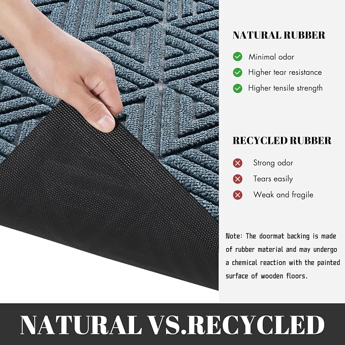 Yimobra Large Door Mat 47x24, All-Weather Waterproof Non-Slip Welcome Matt - Image 7