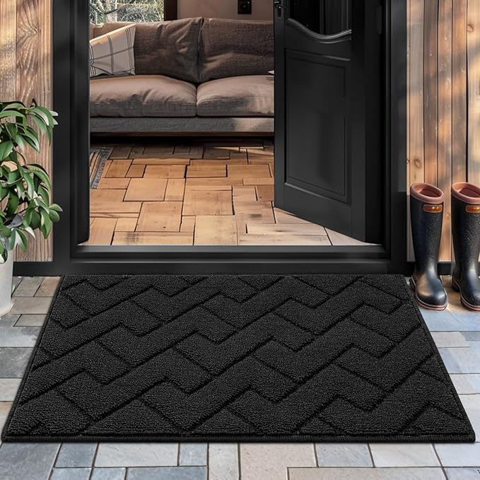 hicorfe Front Door Mat Indoor Entrance, Stain and Fade Resistant, Non Slip by Hicorfe
