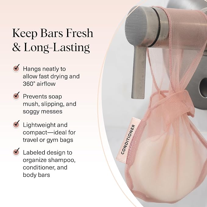 Kitsch Bar Soap Saver Bag – Patented Mesh Bag Soap Holder - Image 3