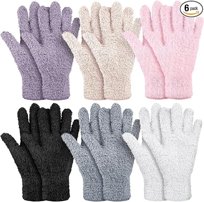 Bencailor 6 Pairs Microfiber Dusting Gloves, Dusting Cleaning Gloves Microfiber by Bencailor
