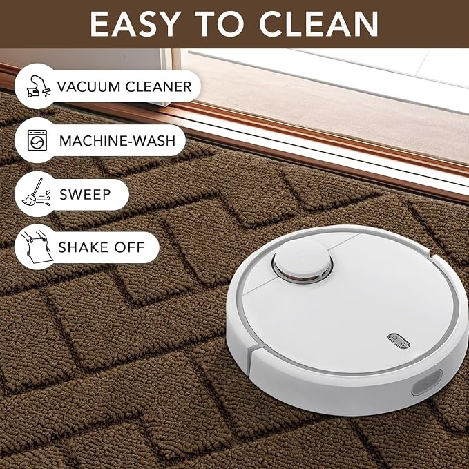 hicorfe Indoor Doormat, Front Back Door Mat Rubber Backing Non Slip Door Mats - Image 7