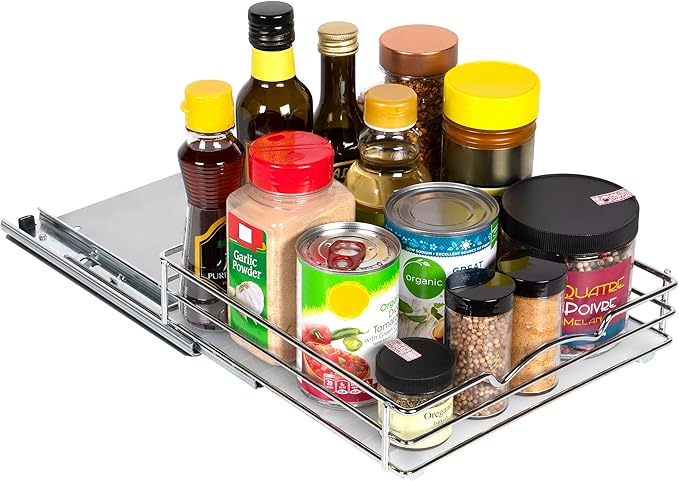 Pull Out Cabinet Organizer for Spices, Cans - Image 3