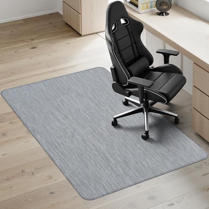 Kuyal Office Chair Mat for Hardwood Floor, Anti Slip, Non-Curve Computer Chair by Kuyal