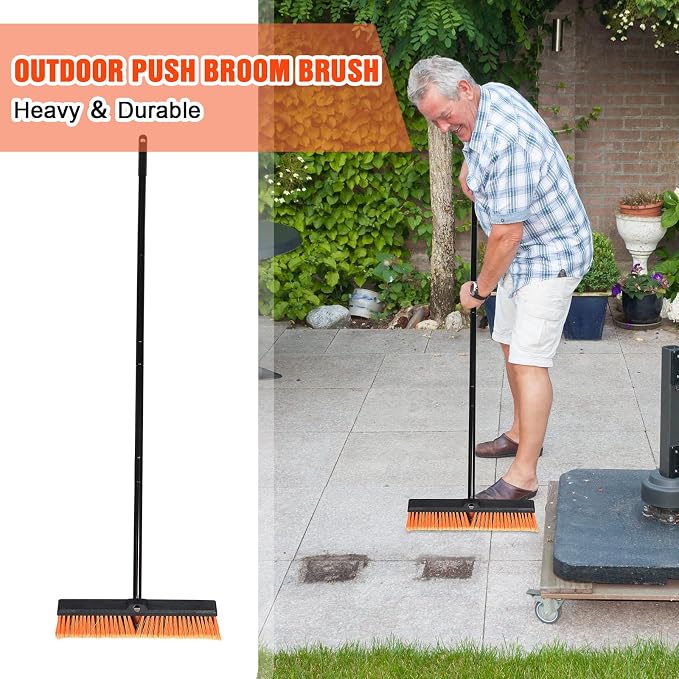 Zhehao 6 Pack 18 Inches Push Broom Outdoor, Concrete Floor Cleaning - Image 7