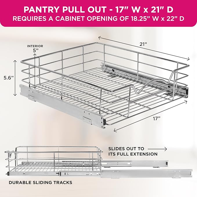 HOLDN’ STORAGE Heavy-Duty Premium Collection Pull Out Cabinet Organizer - Image 3